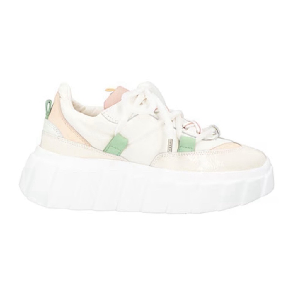 AGL Blondie Low Top Platform Sneakers Size 38 US 8 Women Preppy Lace Up